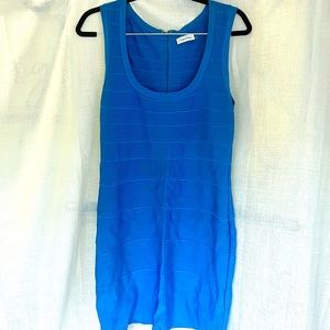 CALVIN KLEIN 💙 cerulean blue teal bandage dress L